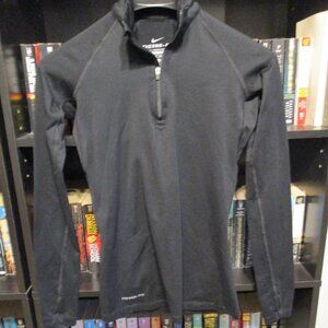 Nike THERMA-FIT Black Running XS Long Sleeve 1/4 Zip Pullover Shirt